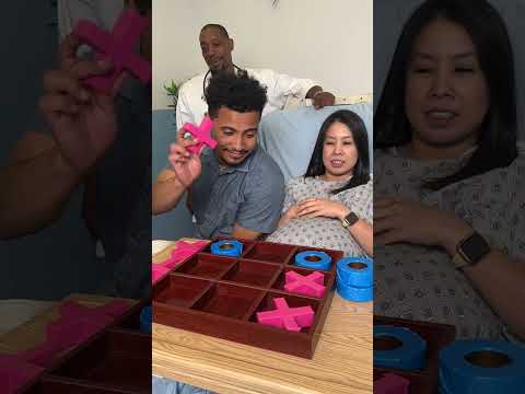 Relaxing gender-revealing tic tac toe game! #shorts