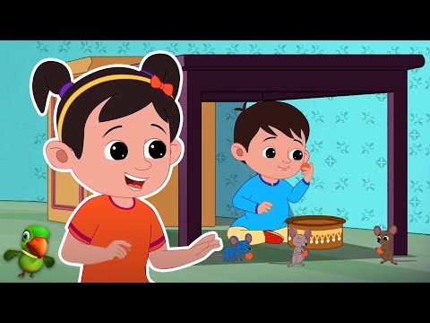 Natkhat Ganesha Gana, गणपति बप्पा मोरया, Hindi Cartoon Songs for Kids and Babies