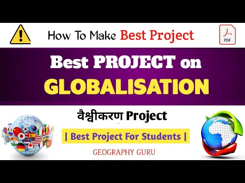 Class 12 Political Science Best Project on Globalisation Vaishvikaran in Hindi pdf #projectideas