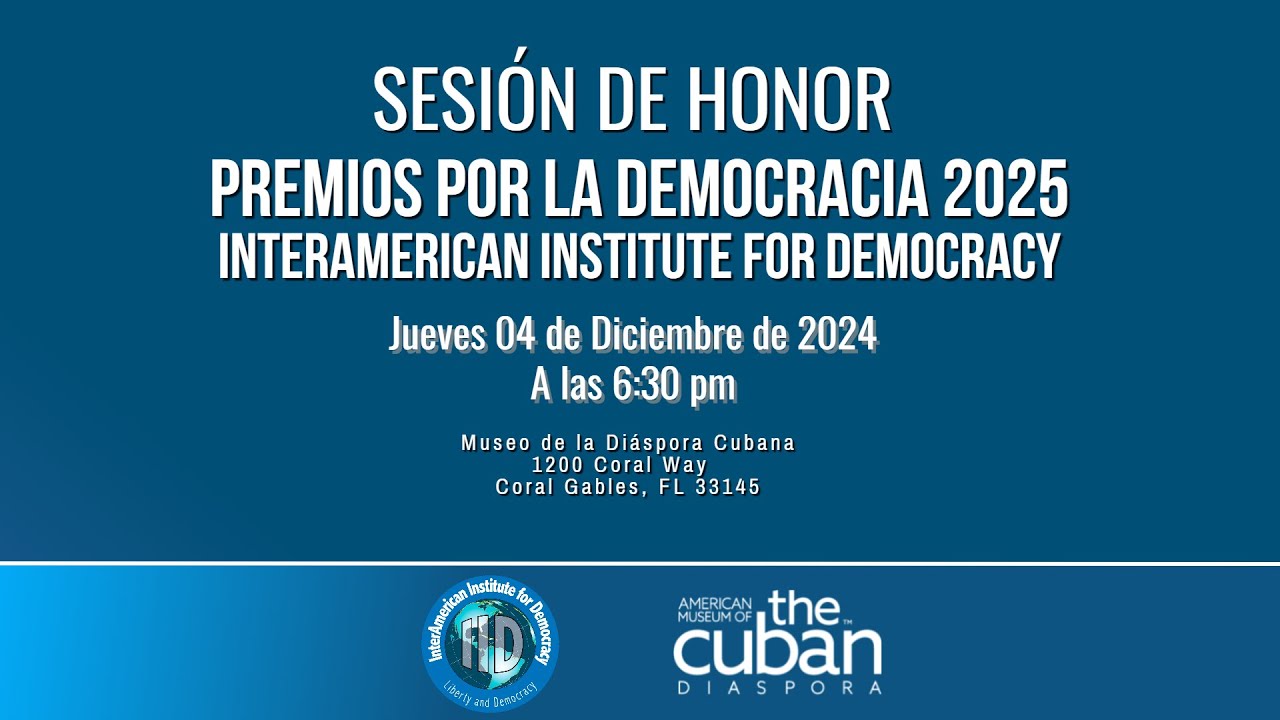 Sesión de Honor. Entrega de Premios por la Democracia 2025