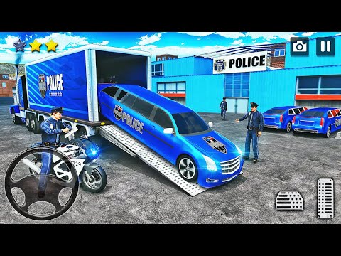 Transporting Police Limo in Cargo Plane - Car Transporter Simulator - Android Gameplay