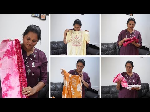 My new Cotton dresses collection|| Requested video|| Pure cotton sets|| Simple lunch routine  vlog