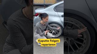 Für wenig Geld Felge reparieren 😬