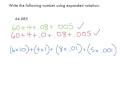 Exploring Expanded Notation with Decimals