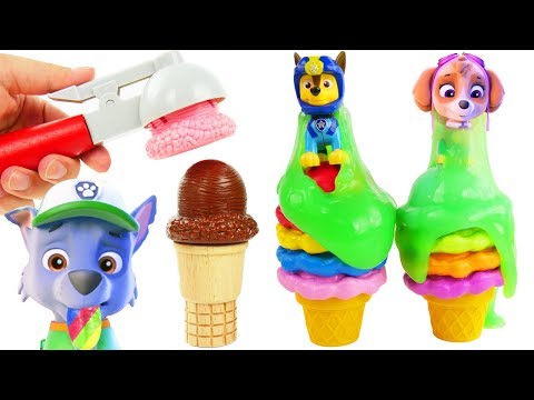 Learning Colors Videos for Kids with Paw Patrol Skye & Chase Slime Grinch