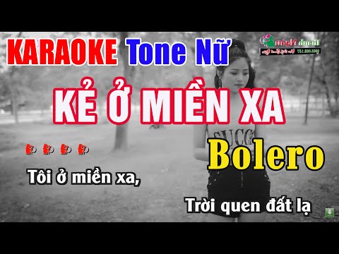 Kẻ Ở Miền Xa Karaoke Tone Nữ | Nhạc Sống Thanh Ngân