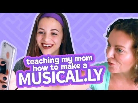 TEACHING MY MOM HOW TO MAKE A MUSICAL.LY | Baby Ariel musical.ly video