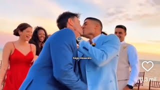 Gay Kiss Wedding and lesbian, bi, straight guests
