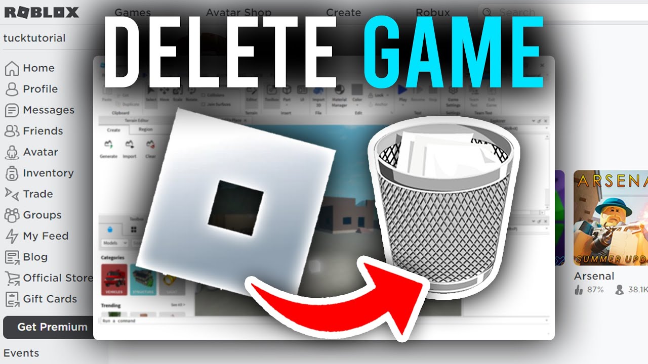 How To Delete A Roblox Game