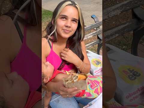 Menina deu aula de humildade