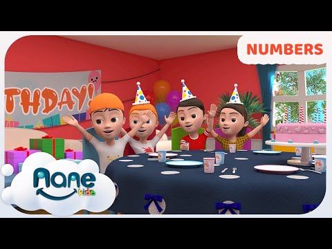 Fun Learning for Kids: Counting in English by Putting Candles on a Birthday Cake!