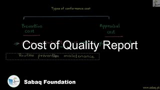 Cost of Quality Report