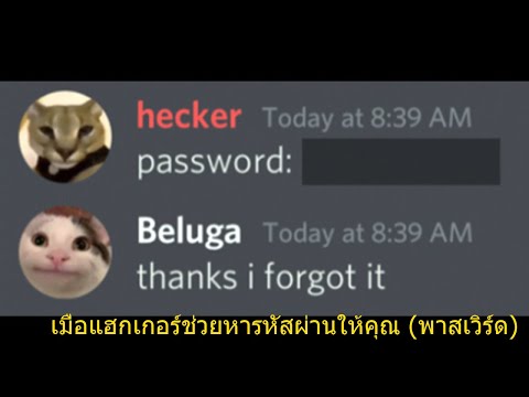 เมื่อแฮกเกอร์ช่วยหารหัสผ่านให้คุณพาสเวิร์ดBelugaSeries