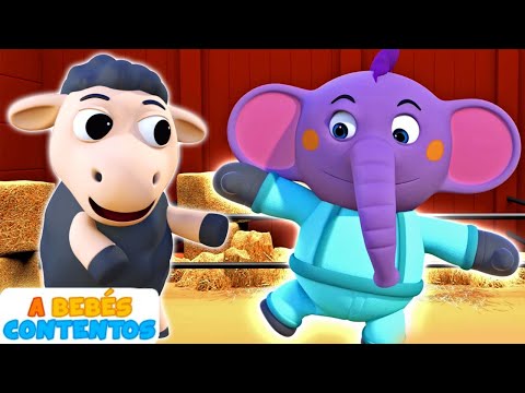 A Bebés Contentos | Baa Baa Oveja Negra | 3D Canciones Infantiles