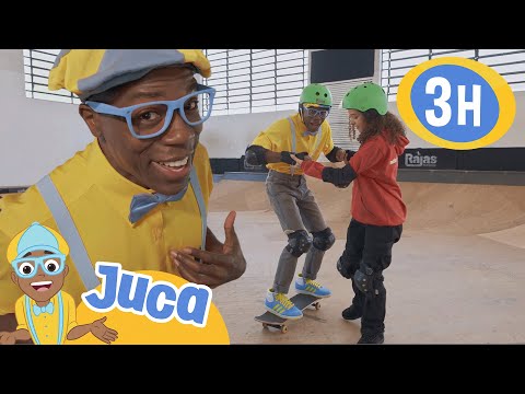 Juca aprende a andar de skate 🛹 HORA DO JUCA BRASIL! | Vídeos Educativos para Crianças
