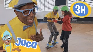 Juca aprende a andar de skate 🛹 HORA DO JUCA BRASIL! | Vídeos Educativos para Crianças