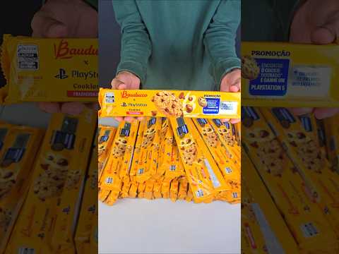 Comprei 45 cookies da Bauducco pra tentar ganhar um PS5!#cookies #ps5 #premio #bauducco #asmr