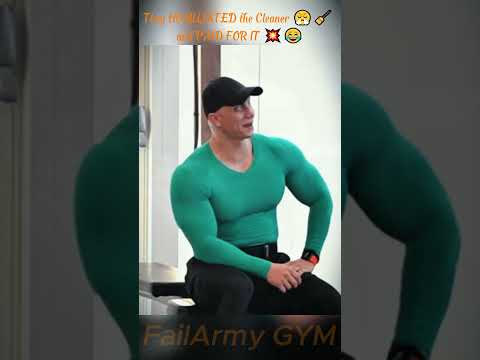 They HUMILIATED the Cleaner 😤🧹 and PAID FOR IT 💥😂 – Anatoly GYM PRANK 💪🤣 92 #anatoly #prank #gym