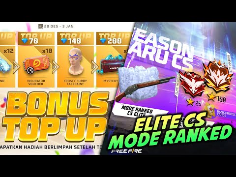 PECINTA ELITE CS AUTO SMILE 😎 ELITE CS MODE RANKED RILIS! BONUS TOPUP TERBARU! INCUBATOR 3 IN 1