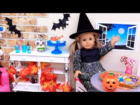 Spooky Halloween Decorations Take Over American Girl Doll House! PLAY TOYS