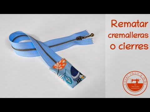 Cómo rematar cremalleras, cierres o zippers