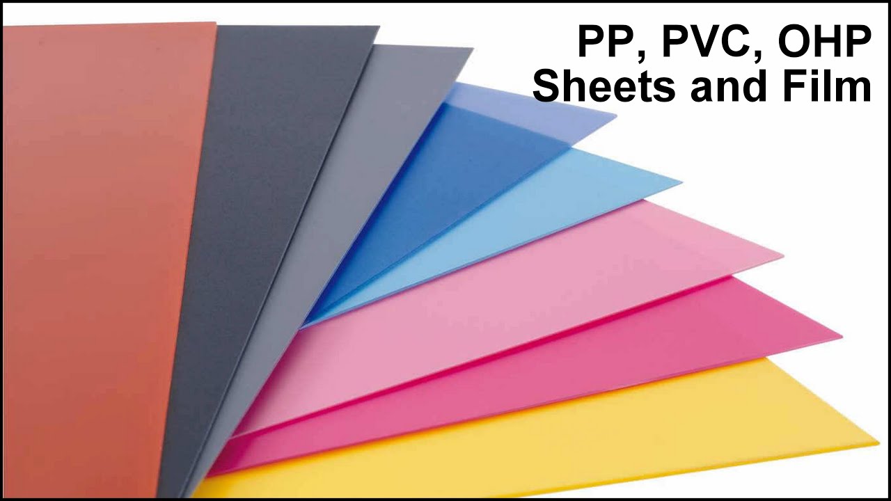 PP, PVC, OHP sheets for use in printing, advertising, packaging, screen & offset printing