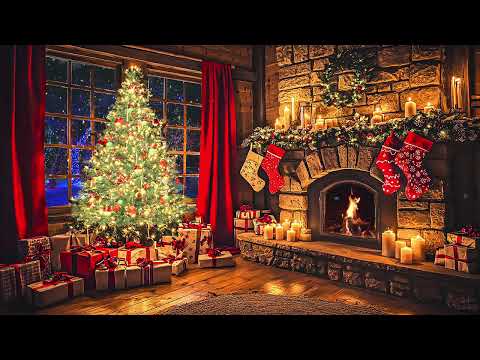 Top 50 Christmas Songs and Carols | Best Christmas Music Playlist With Fireplace