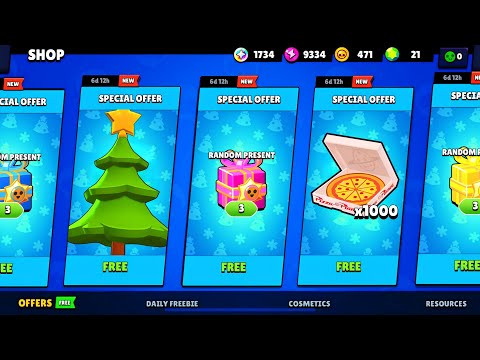 🍕AMAZING BRAWLIDAYS GIFTS!!!🎄🎁🎁🎁|Brawl Stars🍀