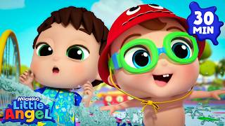 Splish Splash Water Fun! 🤽🏼 | Little Angel Nursery Rhymes & Kid Songs