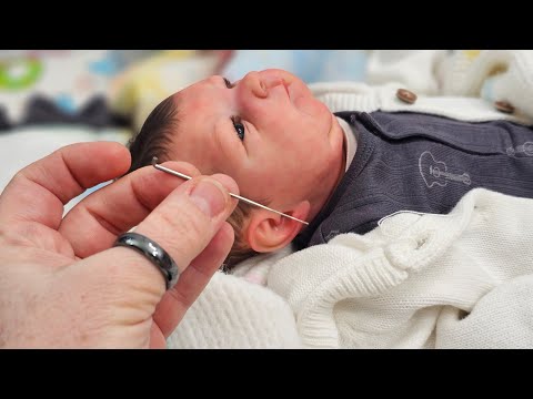 Piercing my toddler & baby ears! How to pierce reborn ears| Changing realistic doll| nlovewithrebo..