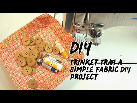 Craft Your Own Chic Trinket Tray a Simple Fabric DIY Project