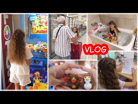 VLOG Тянем уточек из автомата. Закупка в Ашане. Наш вечер дома