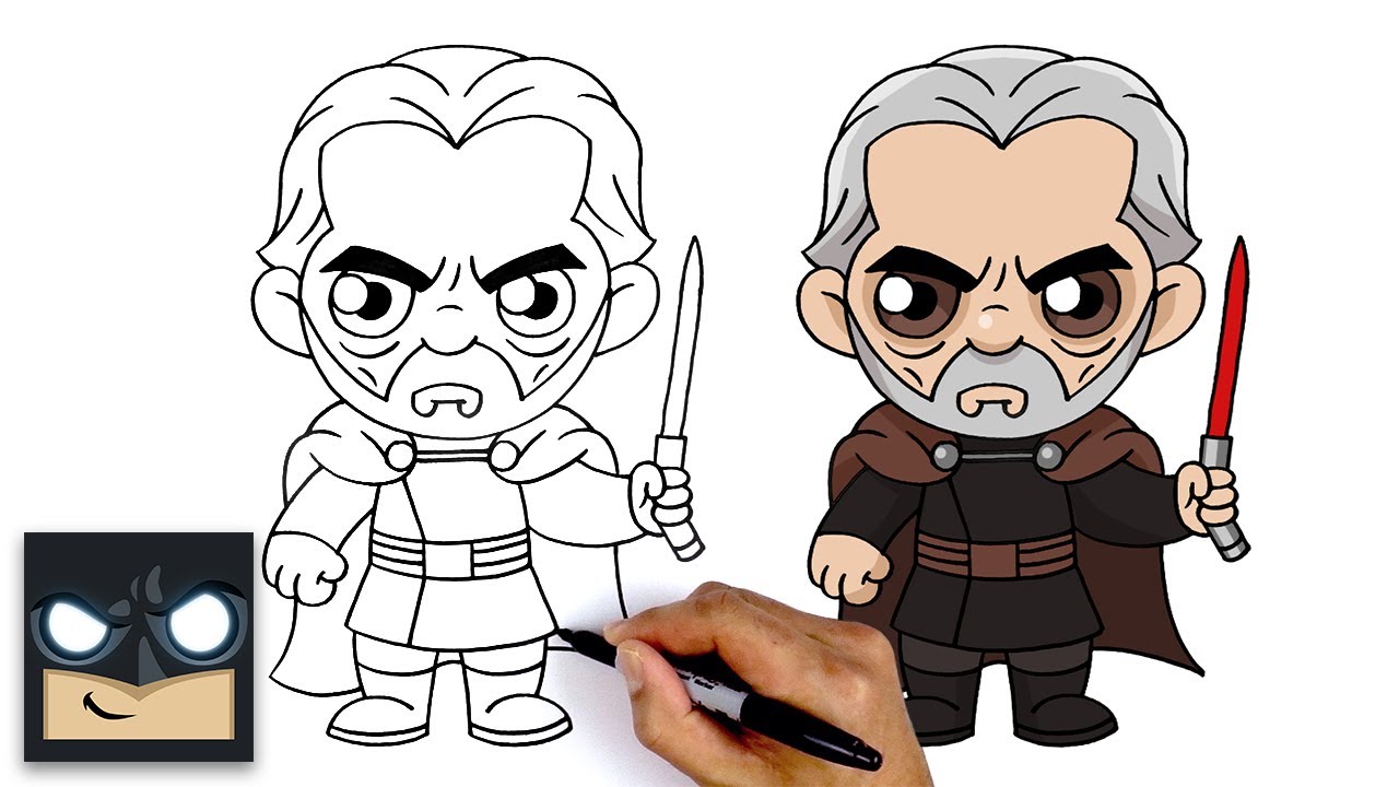 How To Draw Count Dooku - Star Wars