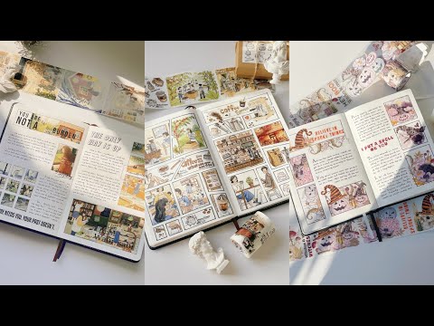 ASMR Aesthetic Journaling | Comic Layout  | The Washi Tape Shop