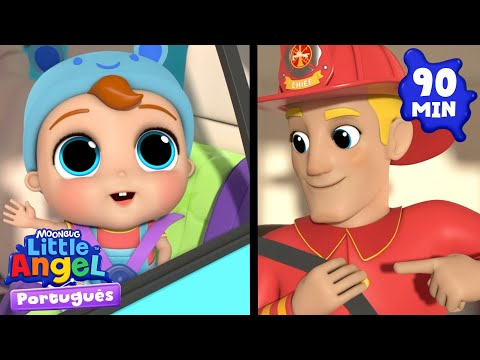 Não Quero Sentar na Cadeirinha, Mamãe - 🚗👶🎶 | Little Angel Brasil Músicas Infantis em Português