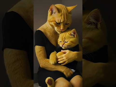 القط مياو أبوة توفي😭والدنيا مرحمتهوش ولا رحمت أمة😱نهاية غير متوقعة💔#shorts #cat #ai
