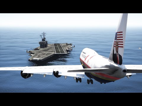 President Trump's Airforce One Aircraft Emergency Landing [XP11]