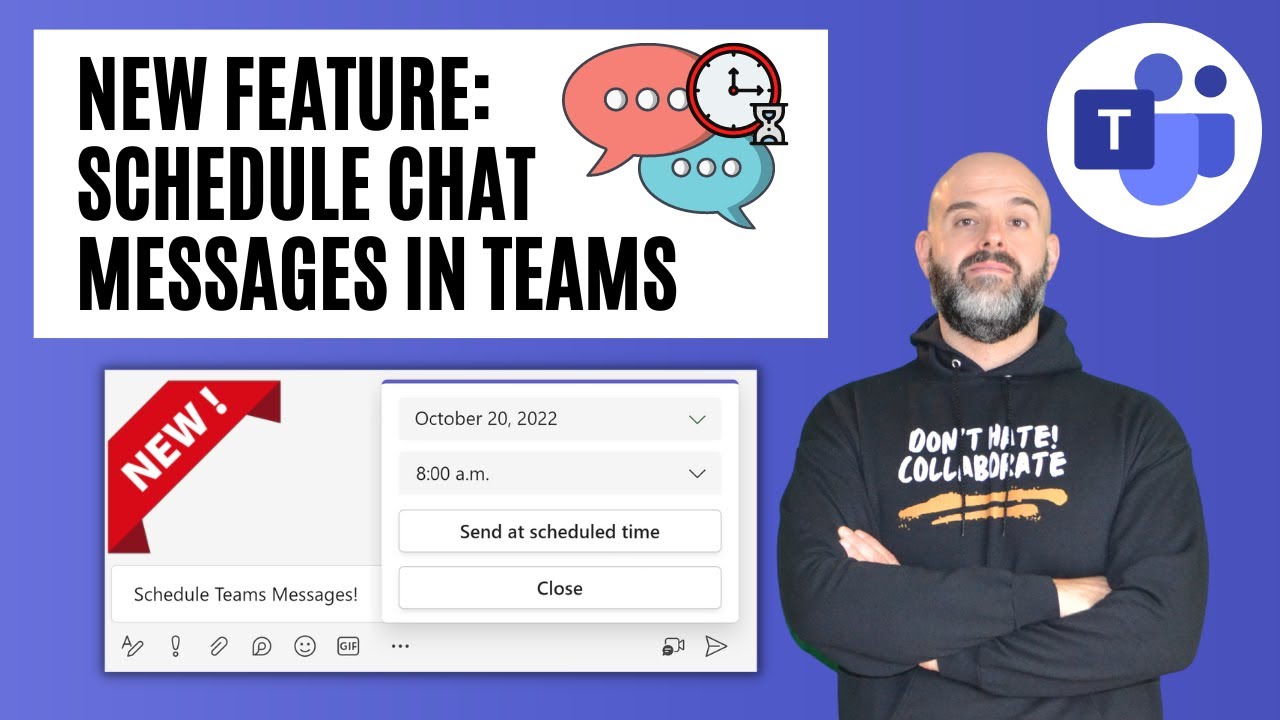 New Feature: Schedule A Chat Message In Microsoft Teams