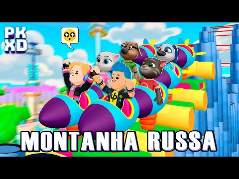 🎡 Parque de Diversões com TALKING TOM e Seus Amigos no PK XD