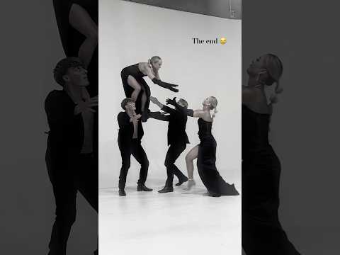 When fashion meets acro π ββ @TheRybkaTwins #photoshoot #twins