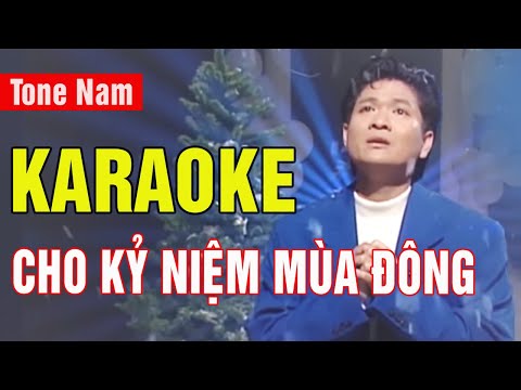 Cho Kỷ Niệm Mùa Đông Karaoke Tone Nam | Mạnh Đình | Asia Karaoke Beat Chuẩn