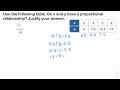Exploring Proportional Relationships in Tables
