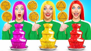 एक ही रंग का भोजन चुनौती | मज़ेदार फ़ूड हैक्स Multi DO Fun Challenge