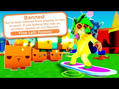 I was BANNED from Pet Simulator X after hatching TONS of Huge Capybara Pets..