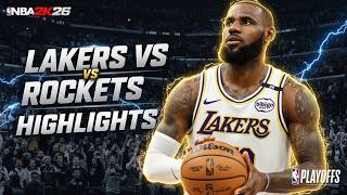 Lakers Takes On Rockets In This Playoff Battle For NBA2K Supremacy!