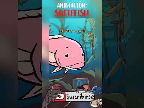 El pez vieja californiana 🐟👩👨 | sqftfish | #shorts #animacion  #loquendo #humor