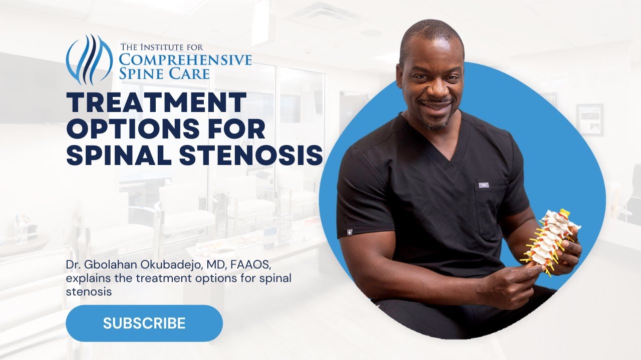 Doctor discussing spinal stenosis treatment options.