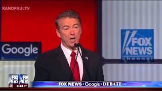 Rand Paul on body cameras and criminal justice reform FOX GOP Debate #GOPDebate