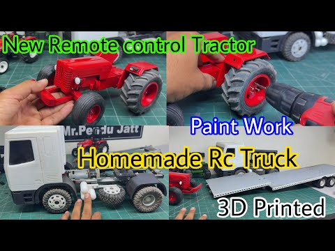 How to make New Rc Tractor and Truck , Trailer modification 3D Printed ​⁠@MrPenduTractormodels