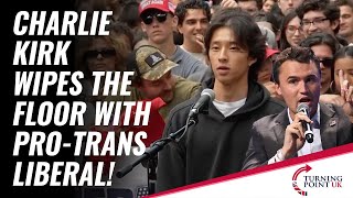 Charlie Kirk Wipes The Floor With Pro-Trans Liberal!